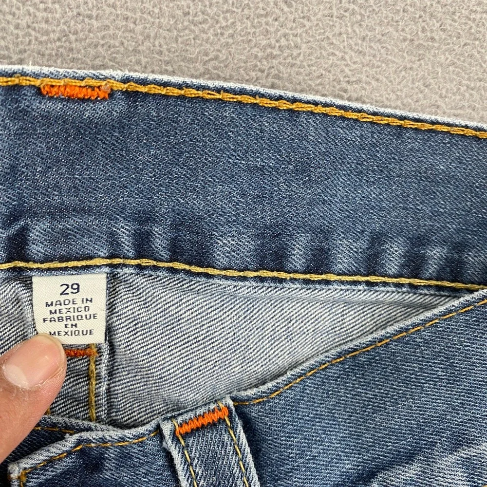 True Religion Skinny Section Mens Jeans Blue Cotton Denim Size 29 Made in Mexico